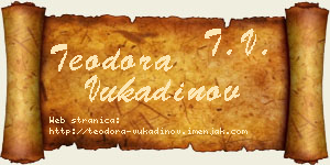 Teodora Vukadinov vizit kartica